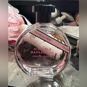 Victoria's Secret Kissable Massage Oil - Pink and Black Bottle